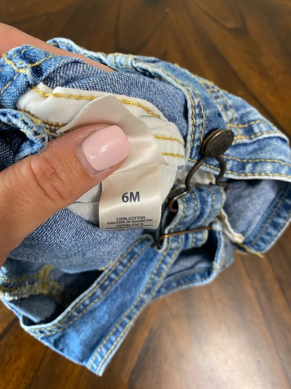 OshKosh B'gosh Light Blue Denim Short Overalls